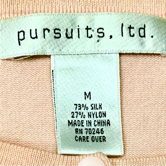 Y2K Vintage 90s Pink Silk Cardigan - Picture 2 of 4